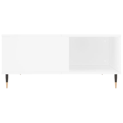 sofabord 80x80x36,5 cm konstrueret træ hvid