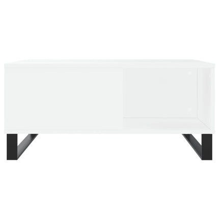 sofabord 80x80x36,5 cm konstrueret træ hvid
