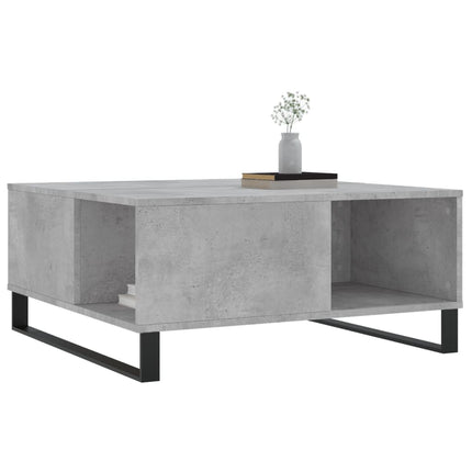 sofabord 80x80x36,5 cm konstrueret træ betongrå