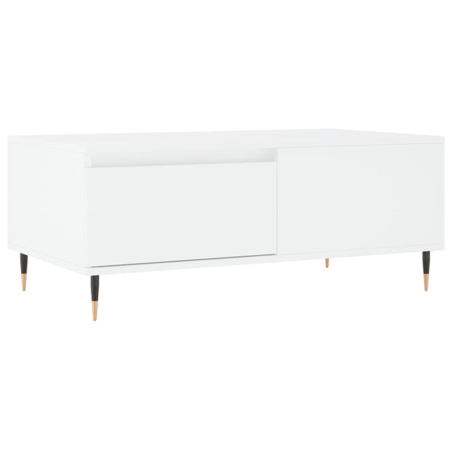sofabord 90x50x36,5 cm konstrueret træ hvid