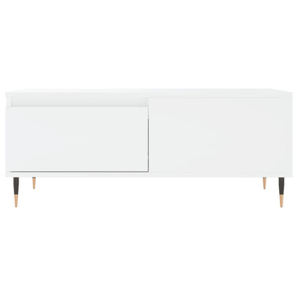 sofabord 90x50x36,5 cm konstrueret træ hvid