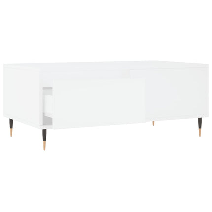 sofabord 90x50x36,5 cm konstrueret træ hvid