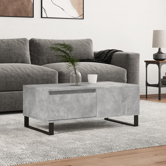 sofabord 90x50x36,5 cm konstrueret træ betongrå