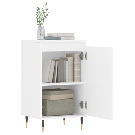 skænk 40x35x70 cm konstrueret træ hvid