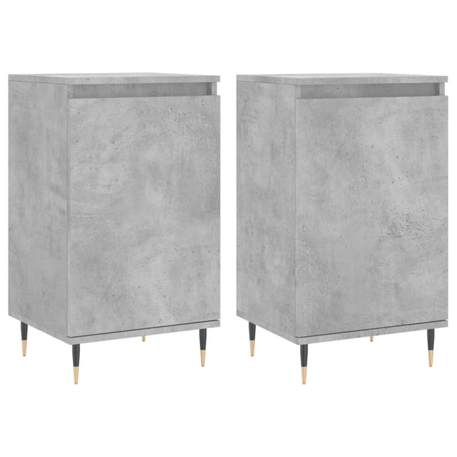 skænke 2 stk. 40x35x70 cm konstrueret træ betongrå