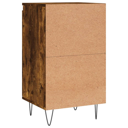 skænk 40x35x70 cm konstrueret træ røget egetræsfarve