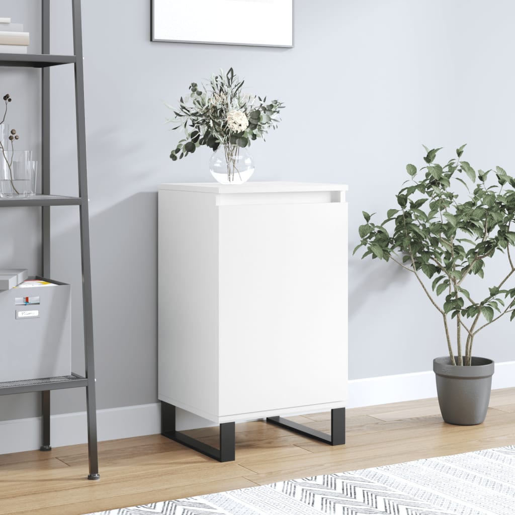 skænk 40x35x70 cm konstrueret træ hvid