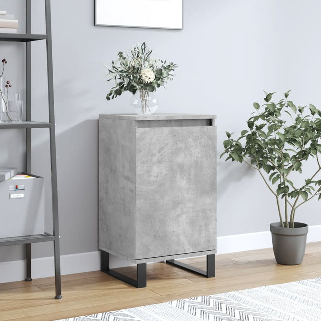 skænk 40x35x70 cm konstrueret træ betongrå