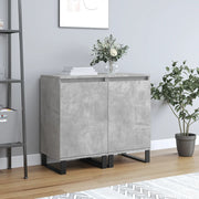 skænke 2 stk. 40x35x70 cm konstrueret træ betongrå