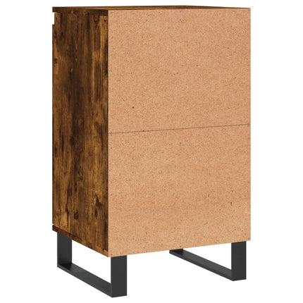 skænke 2 stk. 40x35x70 cm konstrueret træ røget egetræsfarve