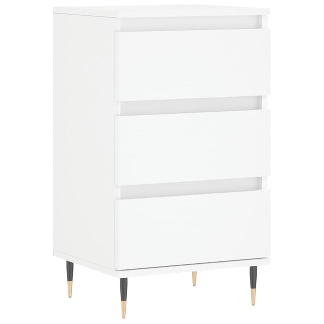 skænk 40x35x70 cm konstrueret træ hvid