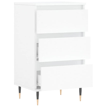 skænk 40x35x70 cm konstrueret træ hvid