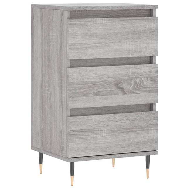 skænk 40x35x70 cm konstrueret træ grå sonoma-eg