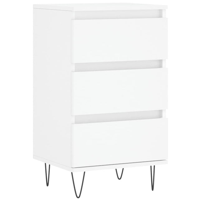 skænk 40x35x70 cm konstrueret træ hvid