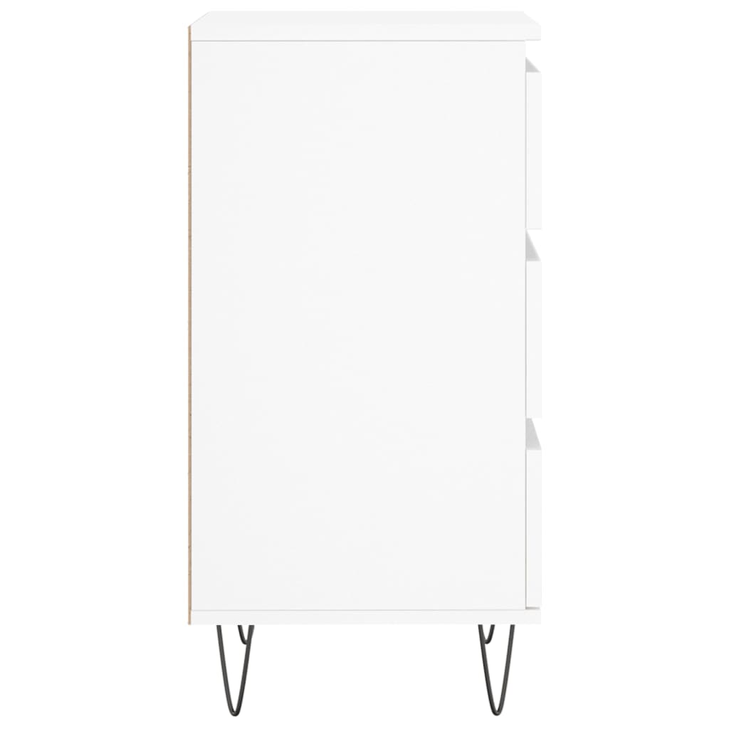 skænk 40x35x70 cm konstrueret træ hvid