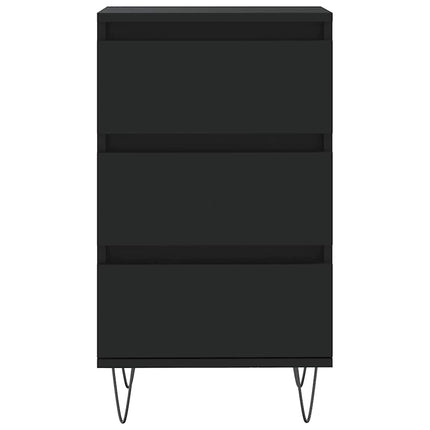 skænk 40x35x70 cm konstrueret træ sort