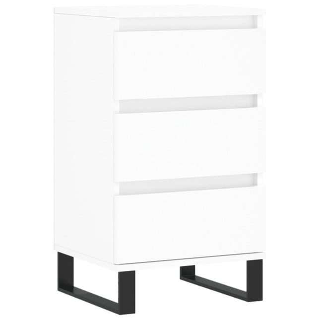 skænk 40x35x70 cm konstrueret træ hvid