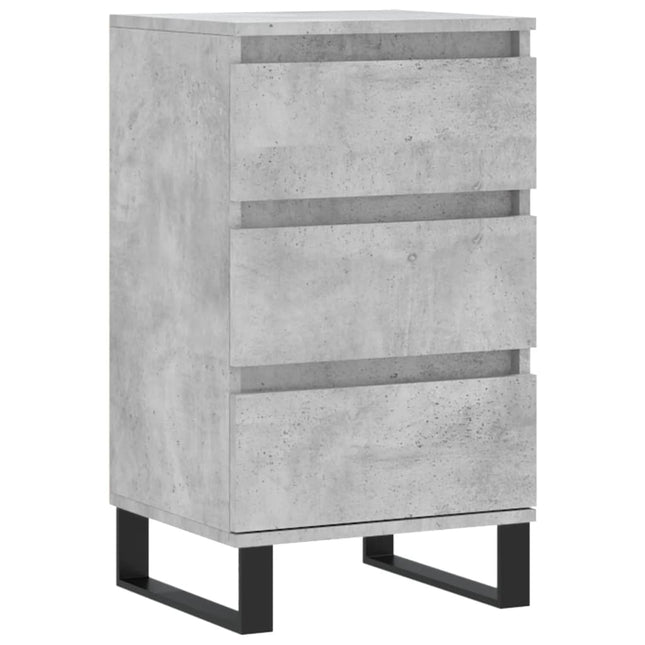 skænk 40x35x70 cm konstrueret træ betongrå