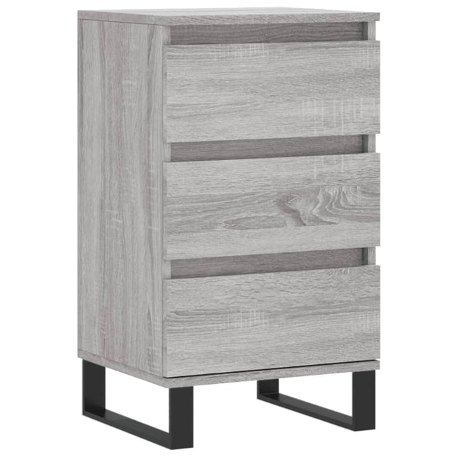 skænk 40x35x70 cm konstrueret træ grå sonoma-eg