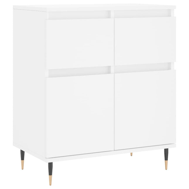 skænk 60x35x70 cm konstrueret træ hvid