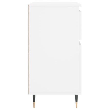 skænk 60x35x70 cm konstrueret træ hvid