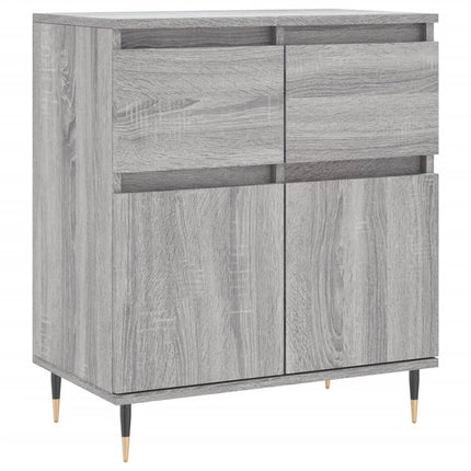 skænk 60x35x70 cm konstrueret træ grå sonoma-eg