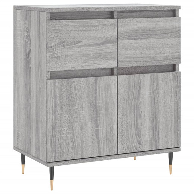 skænk 60x35x70 cm konstrueret træ grå sonoma-eg