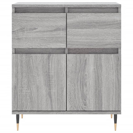 skænk 60x35x70 cm konstrueret træ grå sonoma-eg