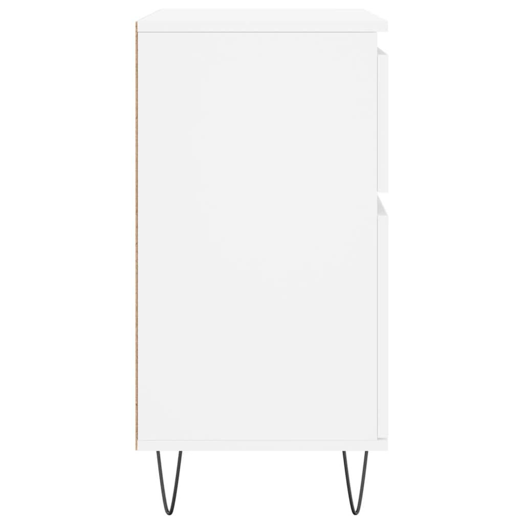 skænk 60x35x70 cm konstrueret træ hvid