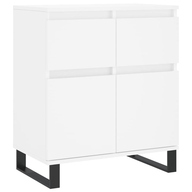 skænk 60x35x70 cm konstrueret træ hvid