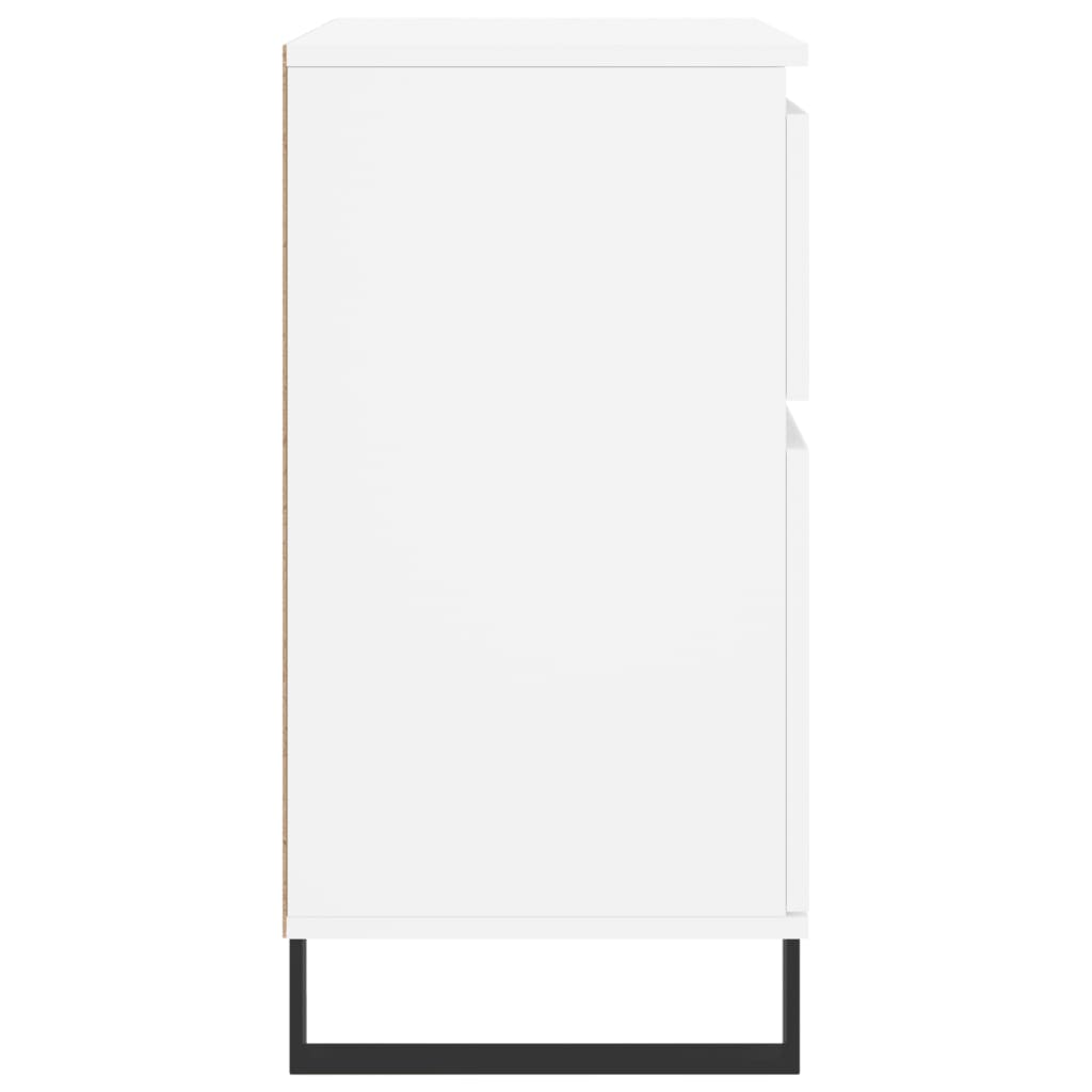 skænk 60x35x70 cm konstrueret træ hvid