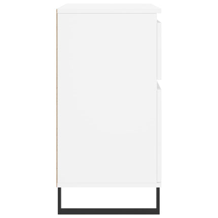 skænk 60x35x70 cm konstrueret træ hvid