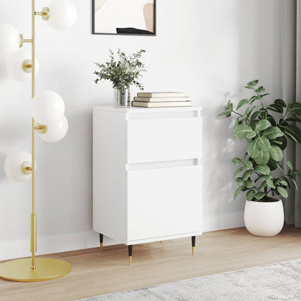 skænk 40x35x70 cm konstrueret træ hvid