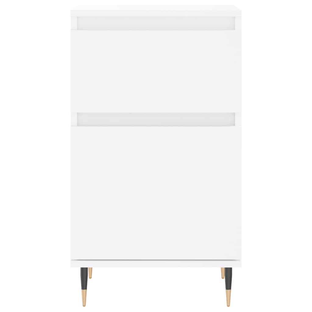 skænke 2 stk. 40x35x70 cm konstrueret træ hvid