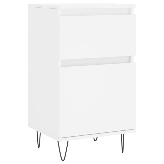 skænk 40x35x70 cm konstrueret træ hvid