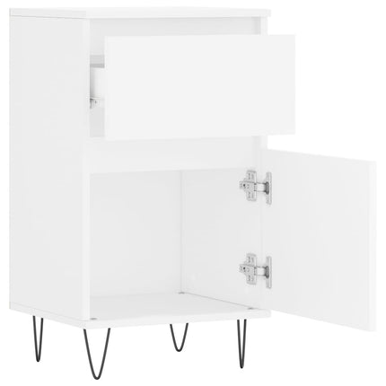 skænk 40x35x70 cm konstrueret træ hvid