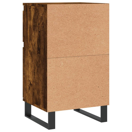 skænke 2 stk. 40x35x70 cm konstrueret træ røget egetræsfarve