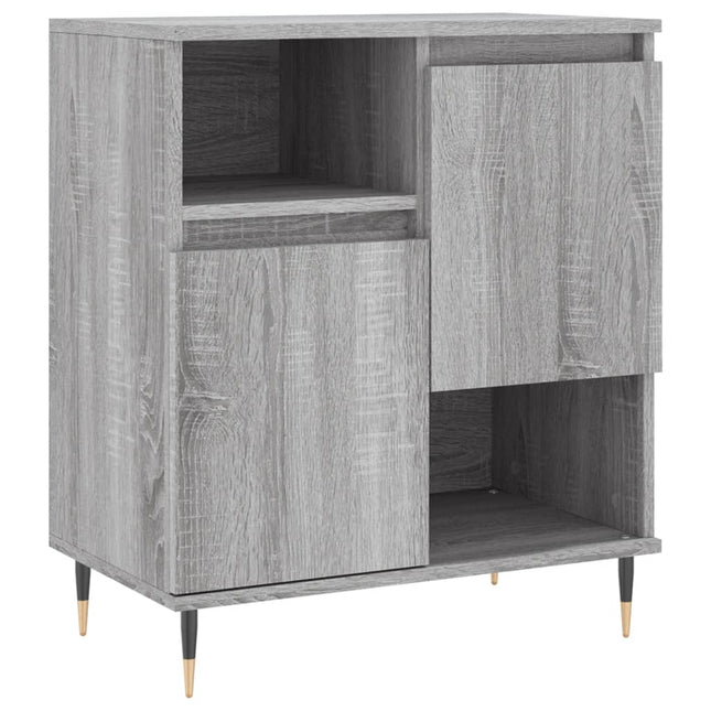 skænk 60x35x70 cm konstrueret træ grå sonoma-eg
