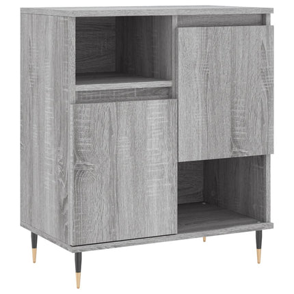 skænk 60x35x70 cm konstrueret træ grå sonoma-eg