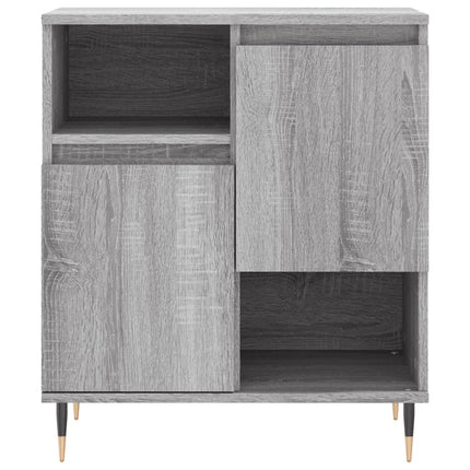skænk 60x35x70 cm konstrueret træ grå sonoma-eg