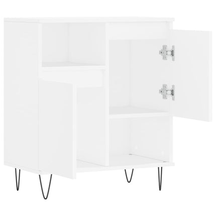 skænk 60x35x70 cm konstrueret træ hvid