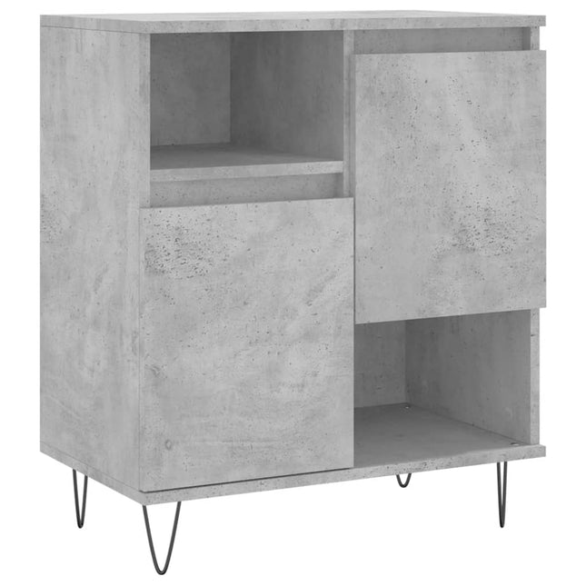 skænk 60x35x70 cm konstrueret træ betongrå