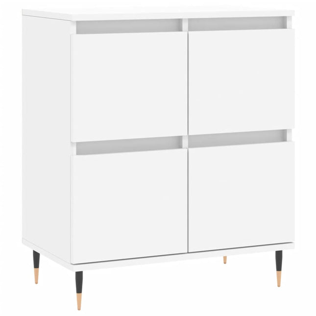 skænk 60x35x70 cm konstrueret træ hvid