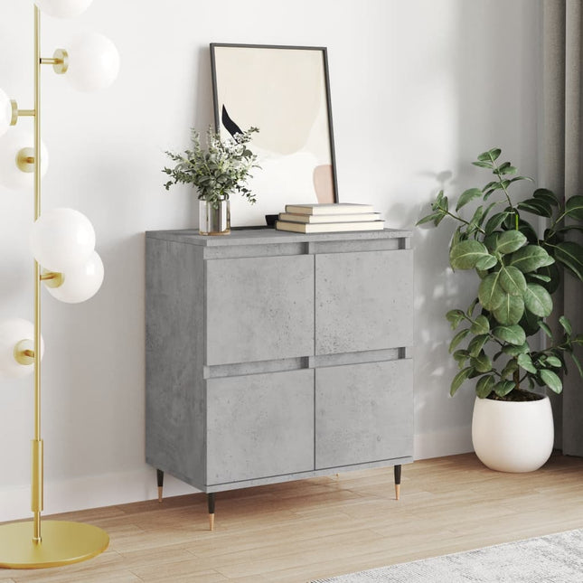 skænk 60x35x70 cm konstrueret træ betongrå