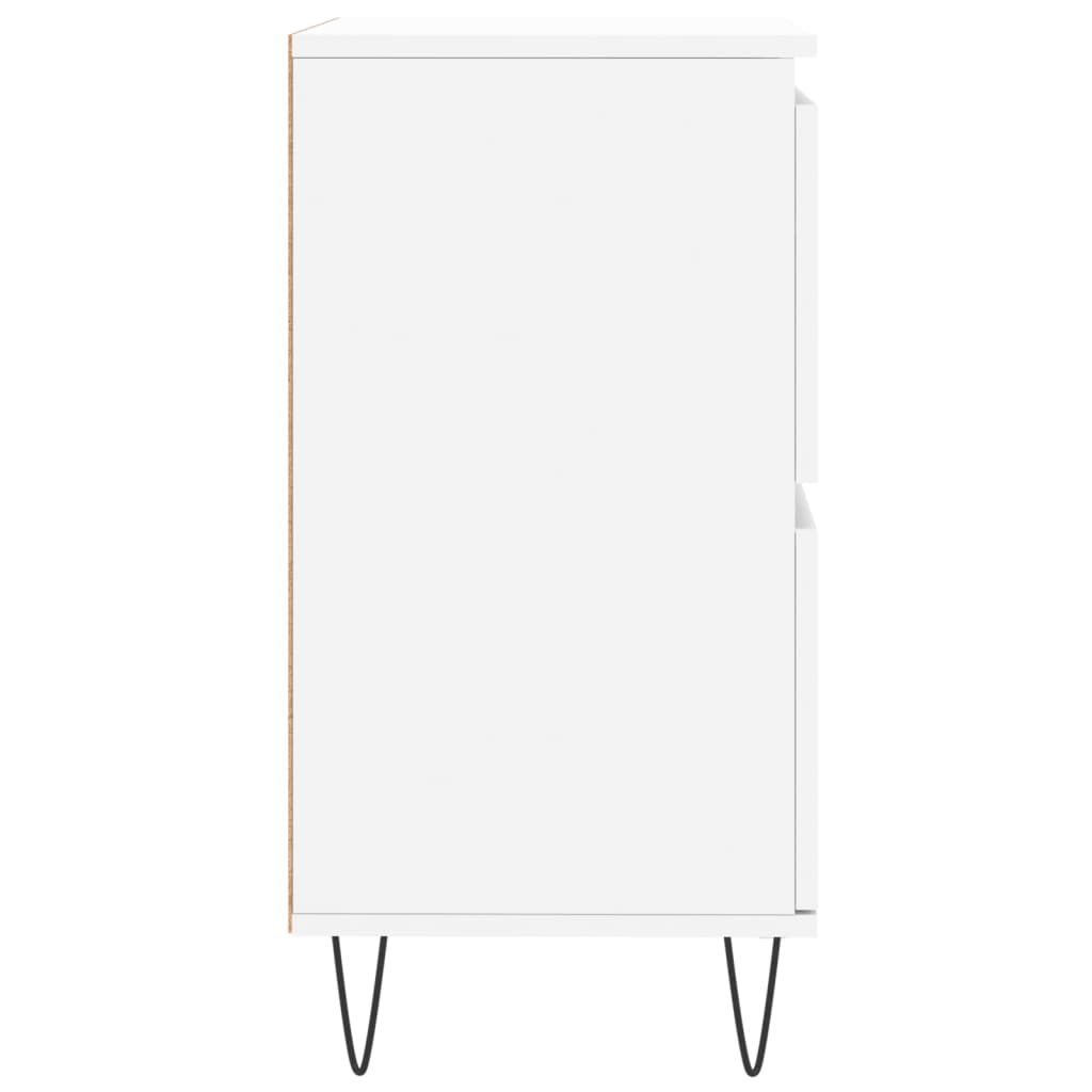 skænk 60x35x70 cm konstrueret træ hvid