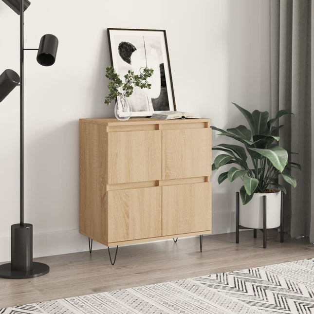 skænk 60x35x70 cm konstrueret træ sonoma-eg