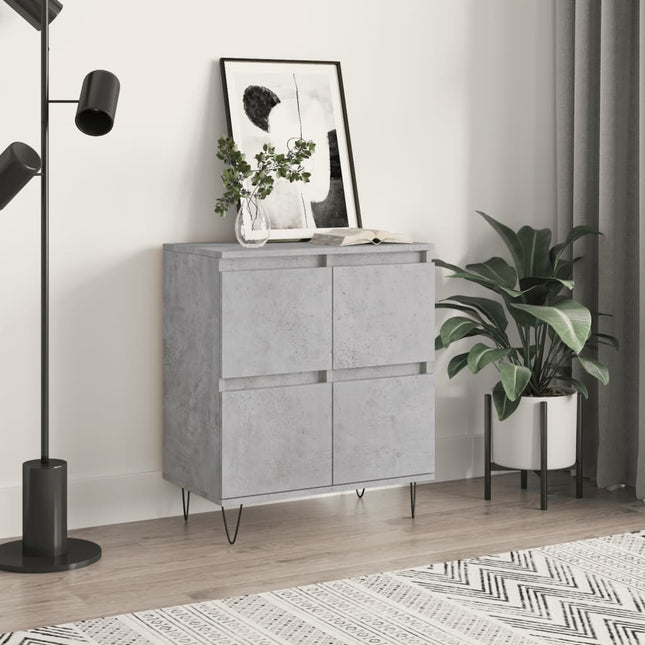 skænk 60x35x70 cm konstrueret træ betongrå