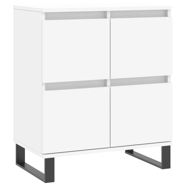 skænk 60x35x70 cm konstrueret træ hvid