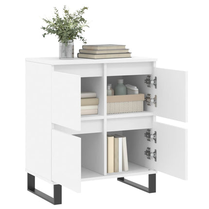 skænk 60x35x70 cm konstrueret træ hvid