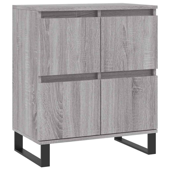 skænk 60x35x70 cm konstrueret træ grå sonoma-eg